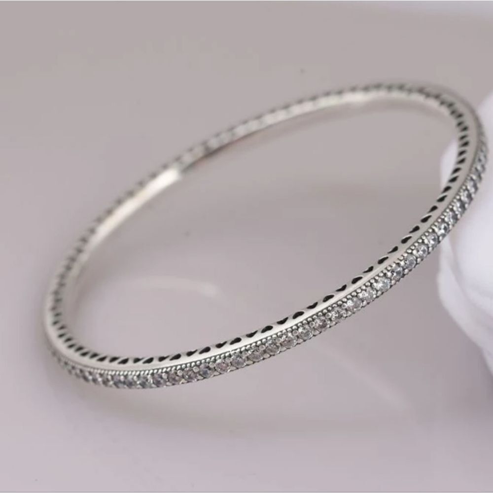 Bella Jack Western Edge Silver‎ Hinge Bangle Bracelet